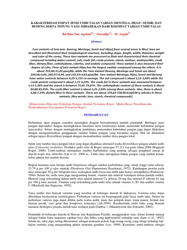 ⁂ Contoh jurnal karbohidrat