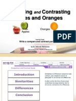 Compare and Contrast Apples To Oranges