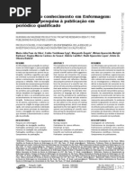 Produção do conhecimento em Enfermagem- da idéia da pesquisa à publicação em periódico qualificado