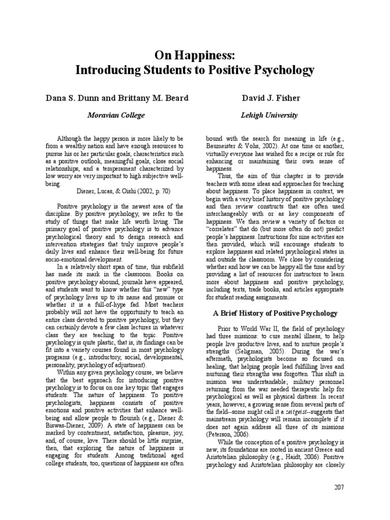 Happiness Pdf Positive Psychology Happiness