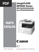 Canon Imageclass MF 6530 6550 6560 6580 Parts & Service imageCLASS MF6500n