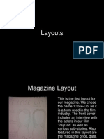 Film Poster and Magazine Layouts