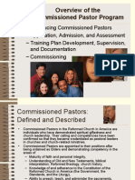 Overview of The Commissioned Pastor Program