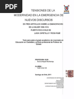 Tensiones de la modernidad en tres artículos sobre la emancipación de la mujer