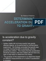 Determining Acceleration Due To Gravity