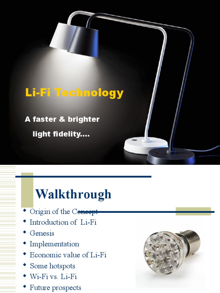 Li-Fi Technology: A Faster & Brighter Light Fidelity... | PDF ...