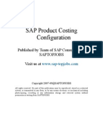 Product Costing Sample