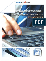 Writing Professional Reports And Documents