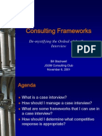 Consulting Frameworks For Case Interviews