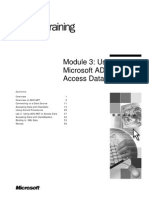 Module 3 - Using Microsoft ADO - Net To Access Data