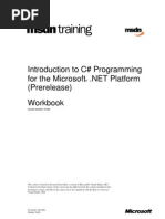 CSharp - Introduction to C# Programming for the Microsoft.net Platform Pre Release)