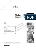 Module 6 - Using Windows Forms