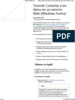 Conectar a Los Datos en Un Servicio Web (Windows Forms)