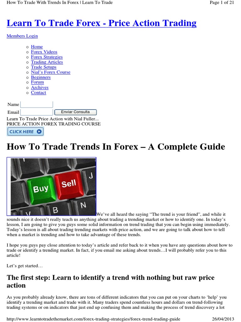 Pa em Tendencia | PDF | Foreign Exchange Market | Market Trend