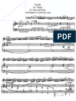 Sonata in C Major For Flute and Piano (Piano)
