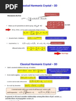 Classical Harmonic Crystal - 3D