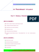 Economics Preliminary Syllabus