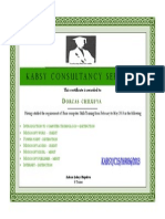 Dorcas Chiilufya Certificate