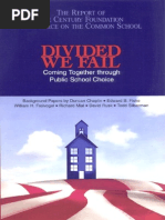 Divided We Fail: Coming Together Through Public School Choice: The Report of The Century Foundation Working Group On State Implementation of Election Reform