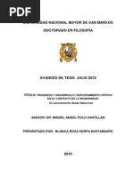 Avance de Tesis Julio Doctorado