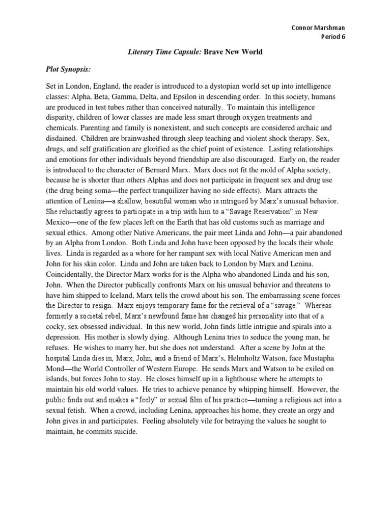 Brave New World Essays and Research Papers - blogger.com
