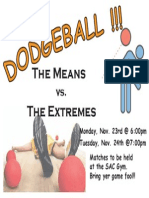 Dodgeball Flyer 