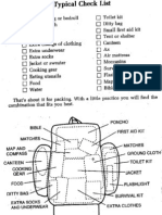 FCF Backpack Practical Checklist