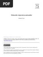 melancolia e depressão na psicanálise