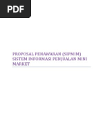 Proposal Penawaran Sistem Informasi Penjualan Pada Mini Market