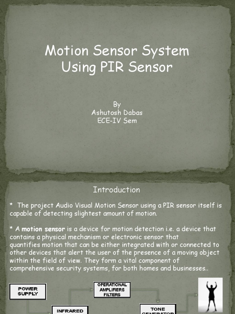 ProjectPIR Motion Sensor PDF Electrical Engineering Electronic