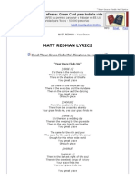 Matt Redman Lyrics - Your Grace Finds Me