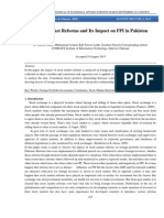 Stock Market Reforms and Its Impact on FPI in Pakistan