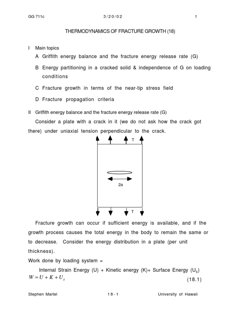 Fracture Energy Release Rate Analysis | PDF | Fracture Mechanics | Fracture