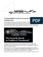 Interfaz Audio Saffire Con Puerto Thunderbolt, WWW - Djmania.es