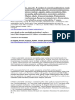 Water Sustainability, Security. Scientific Publications: a Contribution. http://ru.scribd.com/doc/177317916/