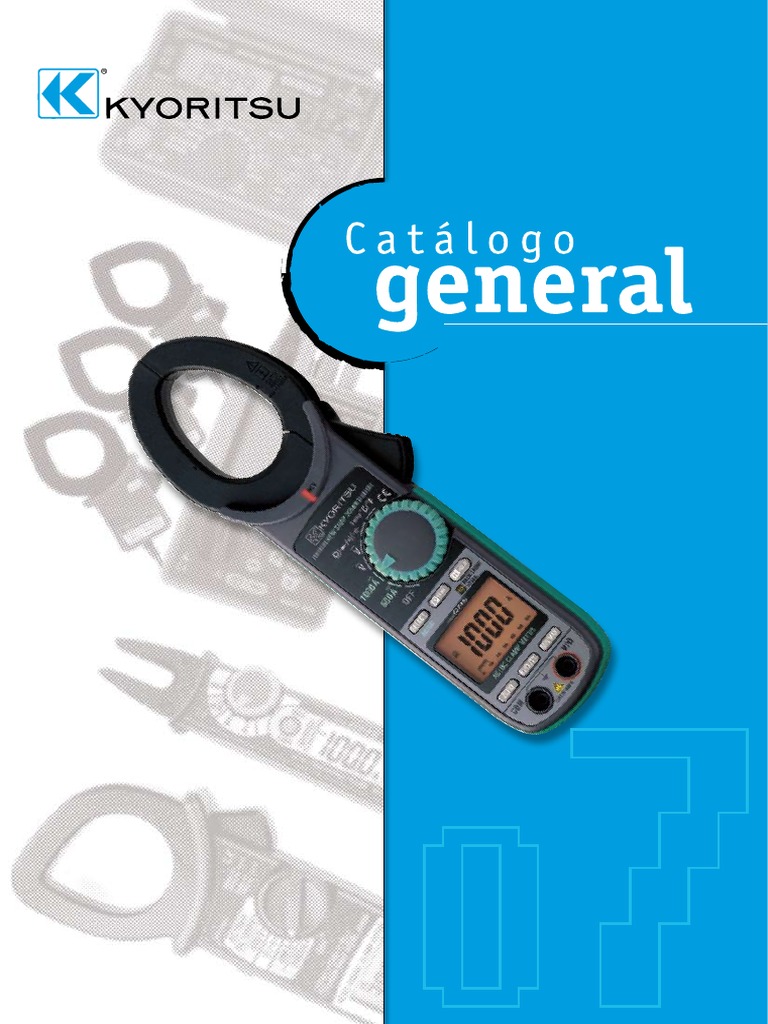 Catalogo Kyoritsu | PDF | Corriente eléctrica | Transformador