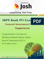 Ibps Bank Po Exam 2013 - Ga - Supplement