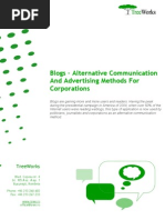 Download Blogs - Alternative communication and advertising methods for corporations by Catalin Tenita SN17733 doc pdf