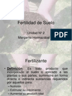 Fertilidad de Suelo, Clases 2011