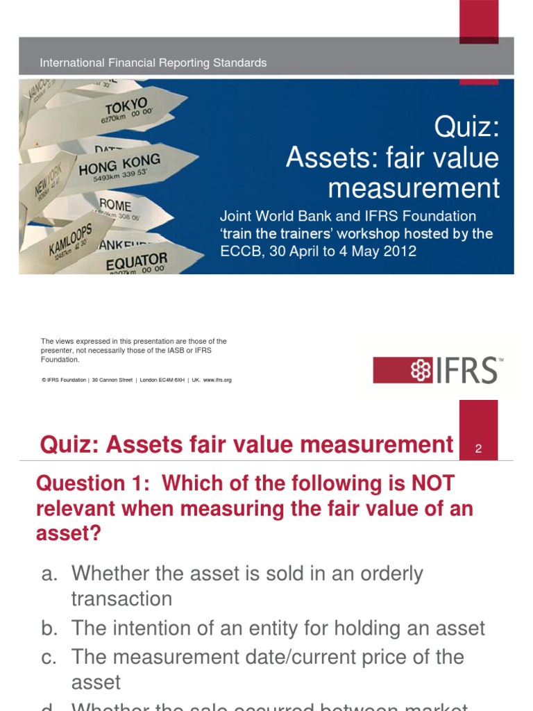 5.1 Quiz Fair Value Measurement Assets | PDF | Fair Value ...