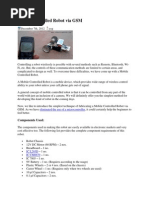 Mobile Controlled Robot Via GSM: Components Used