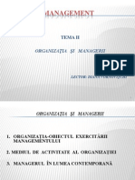 Organizatia Si Managerii.