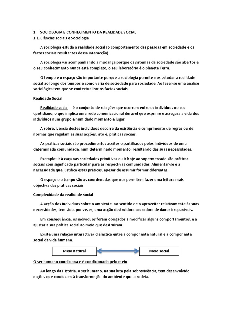 Compreendendo a Realidade Social | PDF | Sociologia | Émile Durkheim