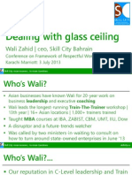 Dealing With Glass Ceiling - Wali Zahid - SkillCity
