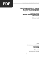Diagnóstico general sobre la tenencia de Tierras Costa Atlántica de Nicaragua