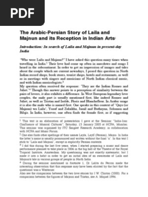 Laila Majnoon And India Characters In Romeo And Juliet Religion And Belief