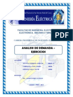 ANALISIS de DEMANDA - Ejercicios - Instalaciones Electricas II