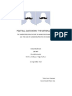 Political Culture On The National Web: The Role of Political Culture in Online Political Activity and The Case of Hungarian Politics On Facebook