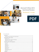 Download Microsoft Office 2010 Technical Preview Reviewers Guide July 2009 by pivic SN17735356 doc pdf