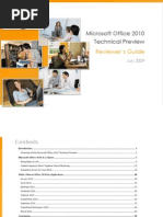 Download Microsoft Office 2010 Technical Preview Reviewers Guide July 2009 by pivic SN17735356 doc pdf